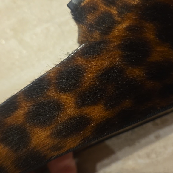 Boden Anthropologie Amelie Cheetah Print Calf Hair Flats with Mini Heel - Picture 11 of 13
